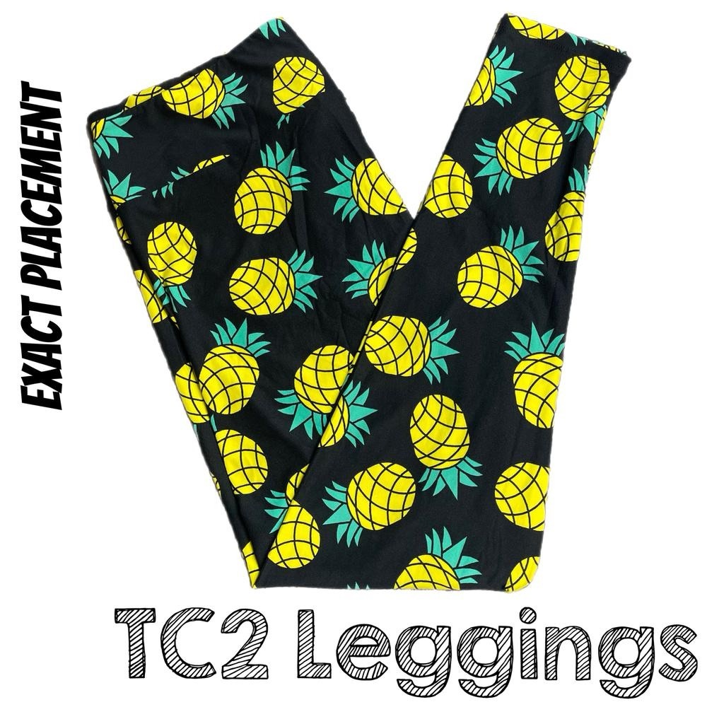 Pineapple Print Adult TC2 Leggings